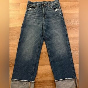 American Eagle Outfitters Dark Blue Stovepipe Jeans